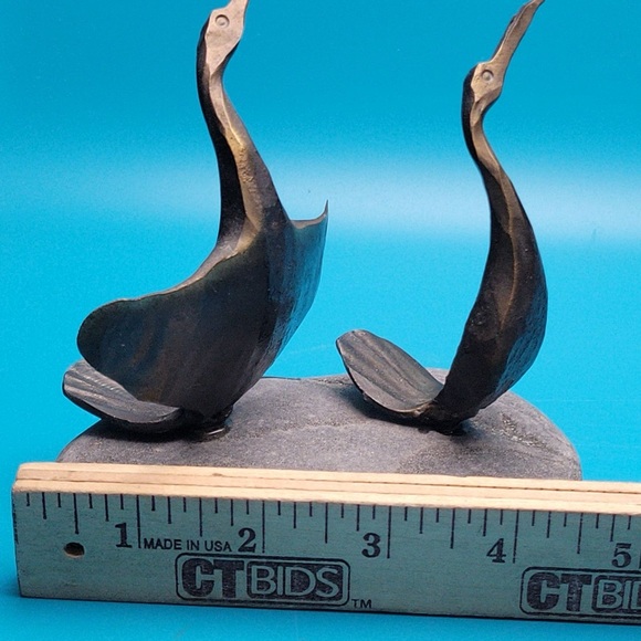 Lofoten HG Norway Smid 1995 Handmade Metal and Stone Bird Sculpture Norwegian - Picture 7 of 16